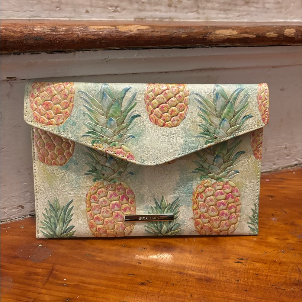 Brahmin Tropical Pineapple Clutch